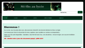 What Mathslycee.fr website looked like in 2017 (6 years ago)