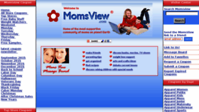 What Momsview.com website looked like in 2017 (6 years ago)