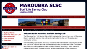 What Maroubraslsc.com.au website looked like in 2017 (6 years ago)