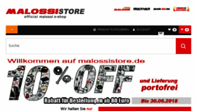 What Malossistore.de website looked like in 2017 (6 years ago)