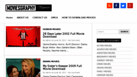 What Moviesgraphy.com website looked like in 2017 (6 years ago)