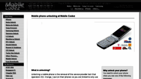 What Mobilecodez.com website looked like in 2017 (6 years ago)