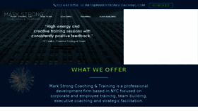 What Markstrongcoaching.com website looked like in 2017 (6 years ago)