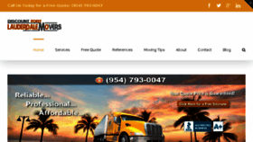 What Moversftlauderdale.com website looked like in 2017 (6 years ago)