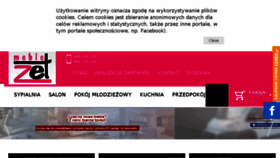 What Meblezet.pl website looked like in 2017 (6 years ago)