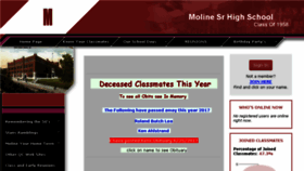 What Moline1958.com website looked like in 2017 (6 years ago)