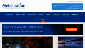 What Metallisation.com website looked like in 2017 (6 years ago)