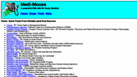What Medi-mouse.com website looked like in 2017 (6 years ago)