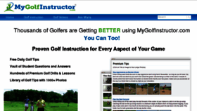 What Mygolfinstructor.com website looked like in 2017 (6 years ago)