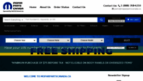 What Moparpartscanada.ca website looked like in 2017 (6 years ago)