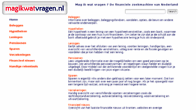 What Magikwatvragen.nl website looked like in 2017 (6 years ago)