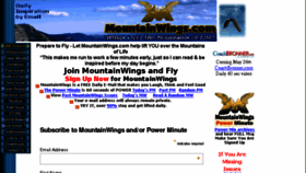 What Mountainwings.com website looked like in 2017 (6 years ago)