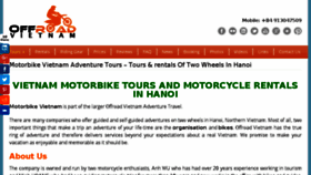 What Motorbikevietnam.com website looked like in 2017 (6 years ago)