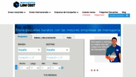 What Mensajerialowcost.es website looked like in 2017 (6 years ago)