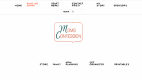 What Momsconfession.com website looked like in 2017 (6 years ago)