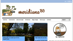 What Meridiano180.com website looked like in 2017 (6 years ago)
