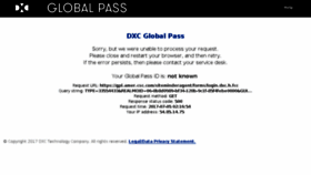 What My.dxc.com website looked like in 2017 (6 years ago)