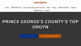 What Mooreobgyn.com website looked like in 2017 (6 years ago)