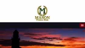 What Masonfuneral.com website looked like in 2017 (6 years ago)