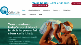 What Medcells.ae website looked like in 2017 (6 years ago)