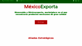 What Mexicoexporta.net website looked like in 2017 (6 years ago)