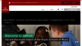 What My.abrsm.org website looked like in 2017 (6 years ago)