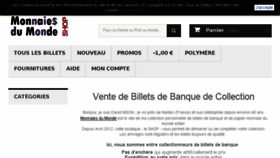 What Monnaiesdumonde-shop.fr website looked like in 2017 (6 years ago)