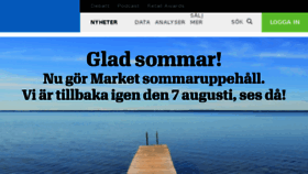 What Market.se website looked like in 2017 (6 years ago)
