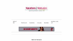 What Marathonsandmotivation.com website looked like in 2017 (6 years ago)