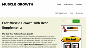 What Muscle-growth.net website looked like in 2017 (6 years ago)