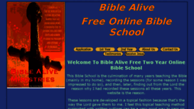 What Mybiblealive.com website looked like in 2017 (6 years ago)