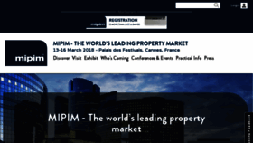 What Mipim.com website looked like in 2017 (6 years ago)
