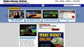 What Make-money-online.co.za website looked like in 2017 (6 years ago)