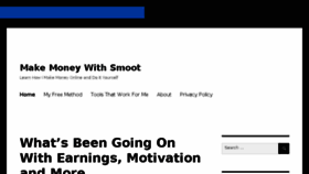 What Moneywithsmoot.com website looked like in 2017 (6 years ago)