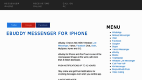 What Messengeriphone.com website looked like in 2017 (6 years ago)