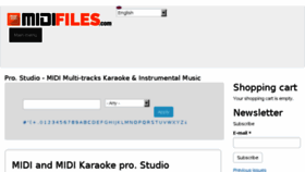 What Midifiles.com website looked like in 2017 (6 years ago)