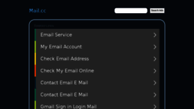 What Mail.cc website looked like in 2017 (7 years ago)
