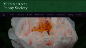 What Mnpeony.org website looked like in 2017 (6 years ago)