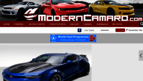 What Moderncamaro.com website looked like in 2017 (6 years ago)