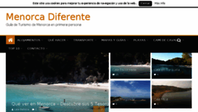 What Menorcadiferente.com website looked like in 2017 (6 years ago)