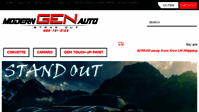 What Moderngenauto.com website looked like in 2017 (6 years ago)
