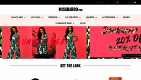 What Missbardo.com website looked like in 2017 (6 years ago)