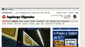 What M.augsburger-allgemeine.de website looked like in 2017 (6 years ago)