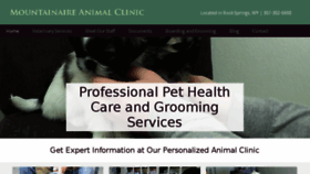 What Mountainaireanimalclinic.com website looked like in 2017 (6 years ago)