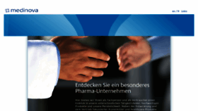 What Medinova.ch website looked like in 2017 (7 years ago)