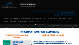 What Mountkinabalu.com website looked like in 2017 (6 years ago)