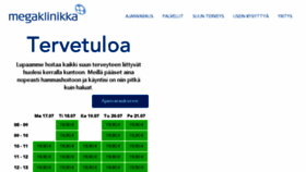 What Megaklinikka.fi website looked like in 2017 (6 years ago)