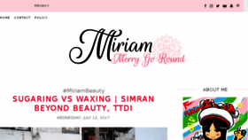 What Miriammerrygoround.com website looked like in 2017 (6 years ago)