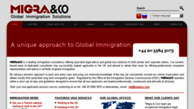 What Migraco.com website looked like in 2017 (6 years ago)