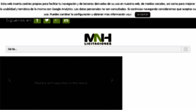 What Mnhlicitaciones.com website looked like in 2017 (6 years ago)
